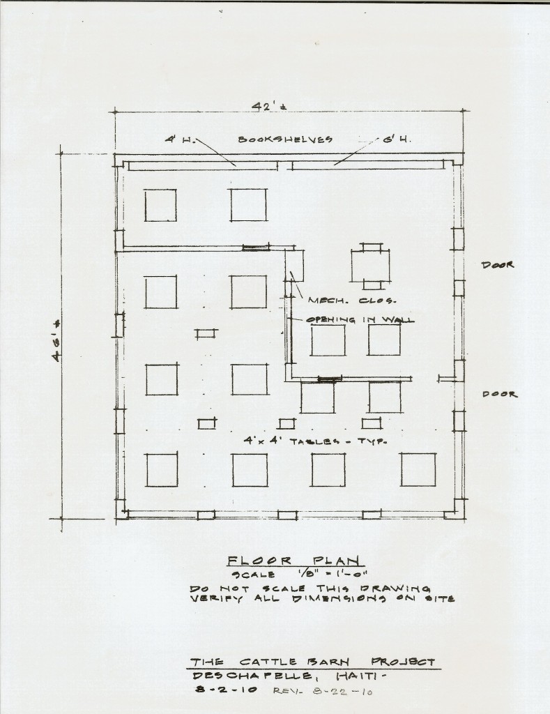 Interior floor plan Interior floor plan of proposed library