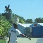 Tent city in Champs de Mars-Port au Prince