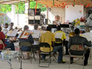 Fanfare & SCEH musicians rehearsing