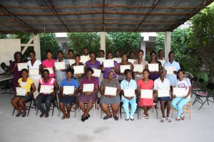 "Students" receiving their Certificate of Completion