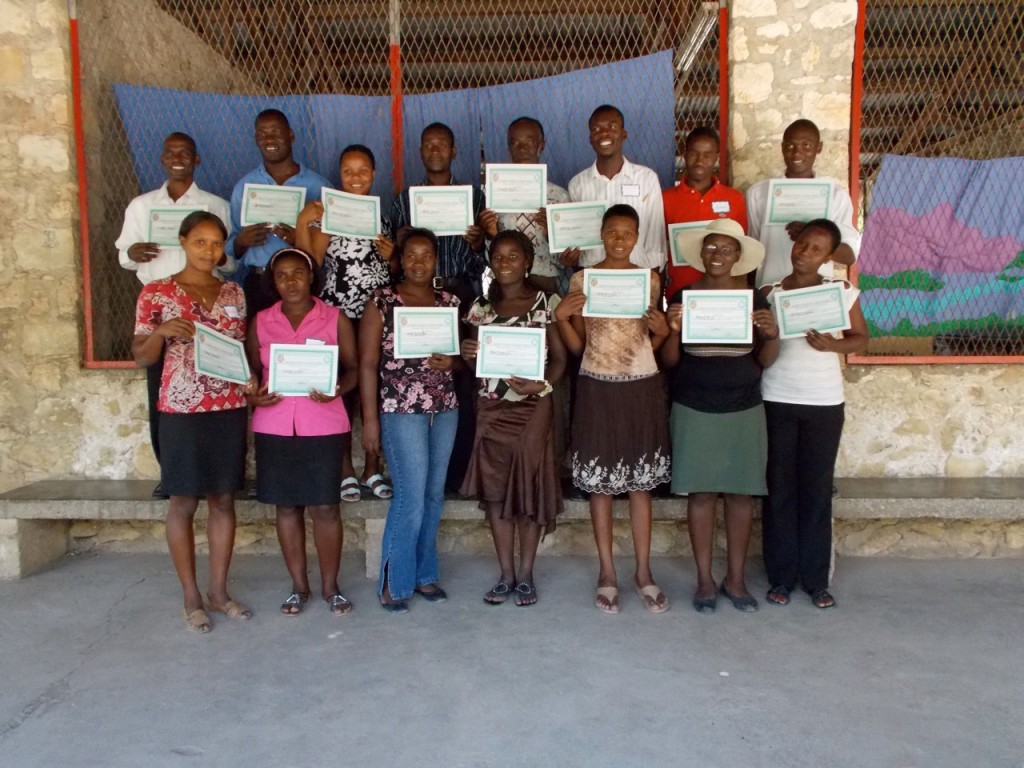 EETT teacher.students w certificates. Deschapelles teacher "trainees"