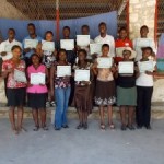 Early Education Teachers in Deschapelles Haiti with Certifications upon completion of Early Education Workshop