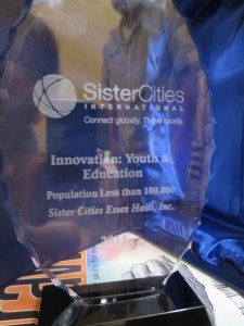 SCI Innovation Award to Sister Cities Essex Haiti