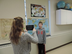 Videotaping an EES student